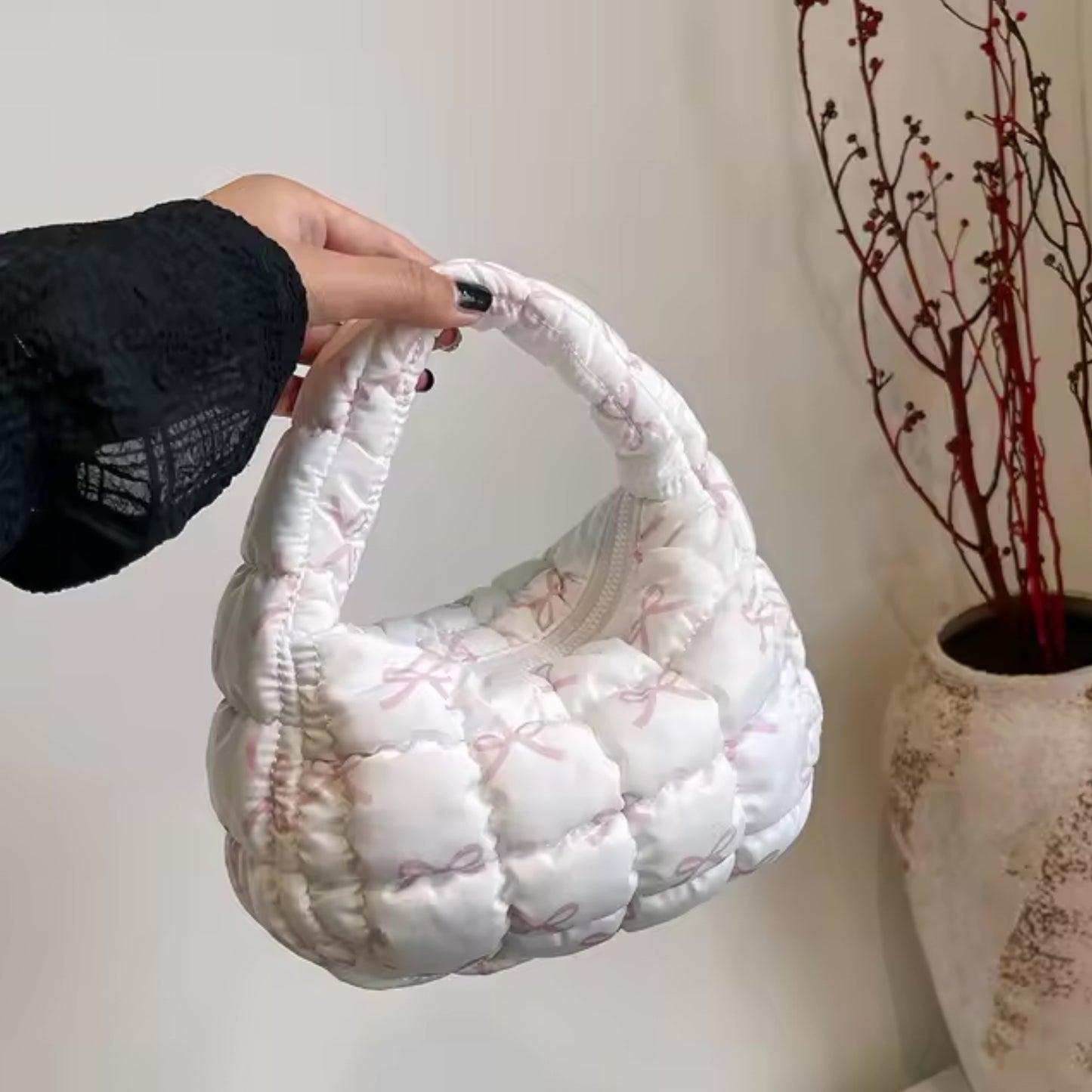 Quilted Bow Bag
