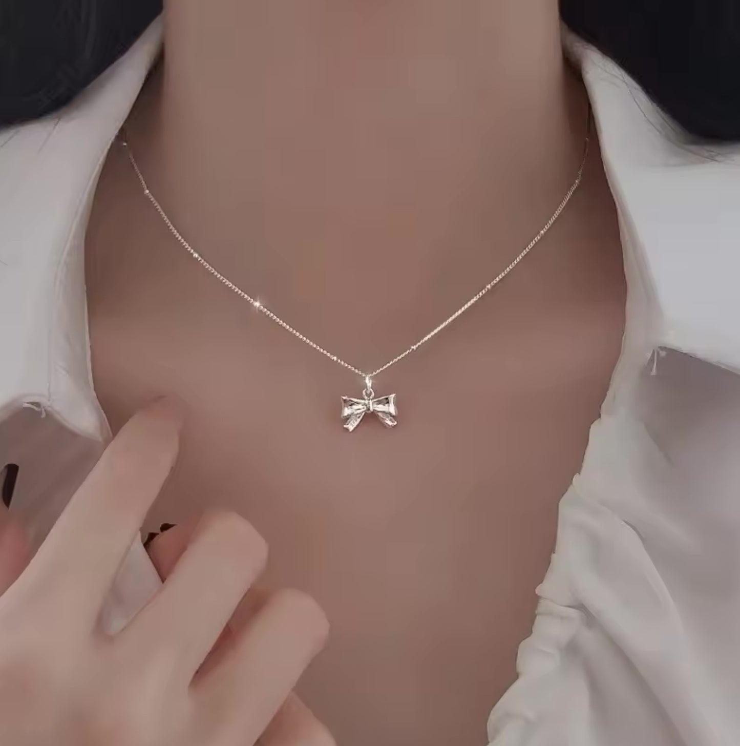 Dainty Bow Pendant