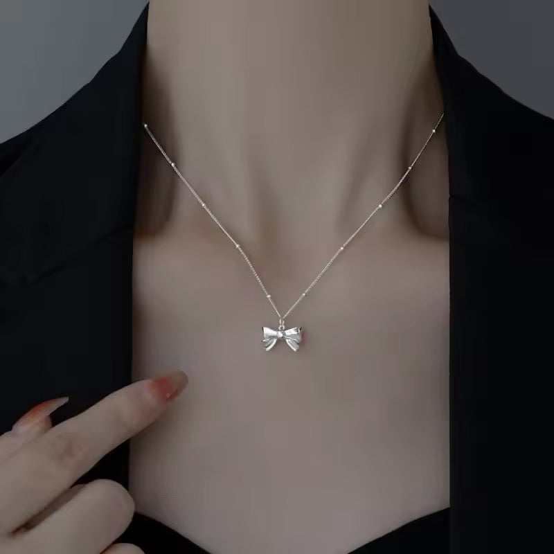 Dainty Bow Pendant