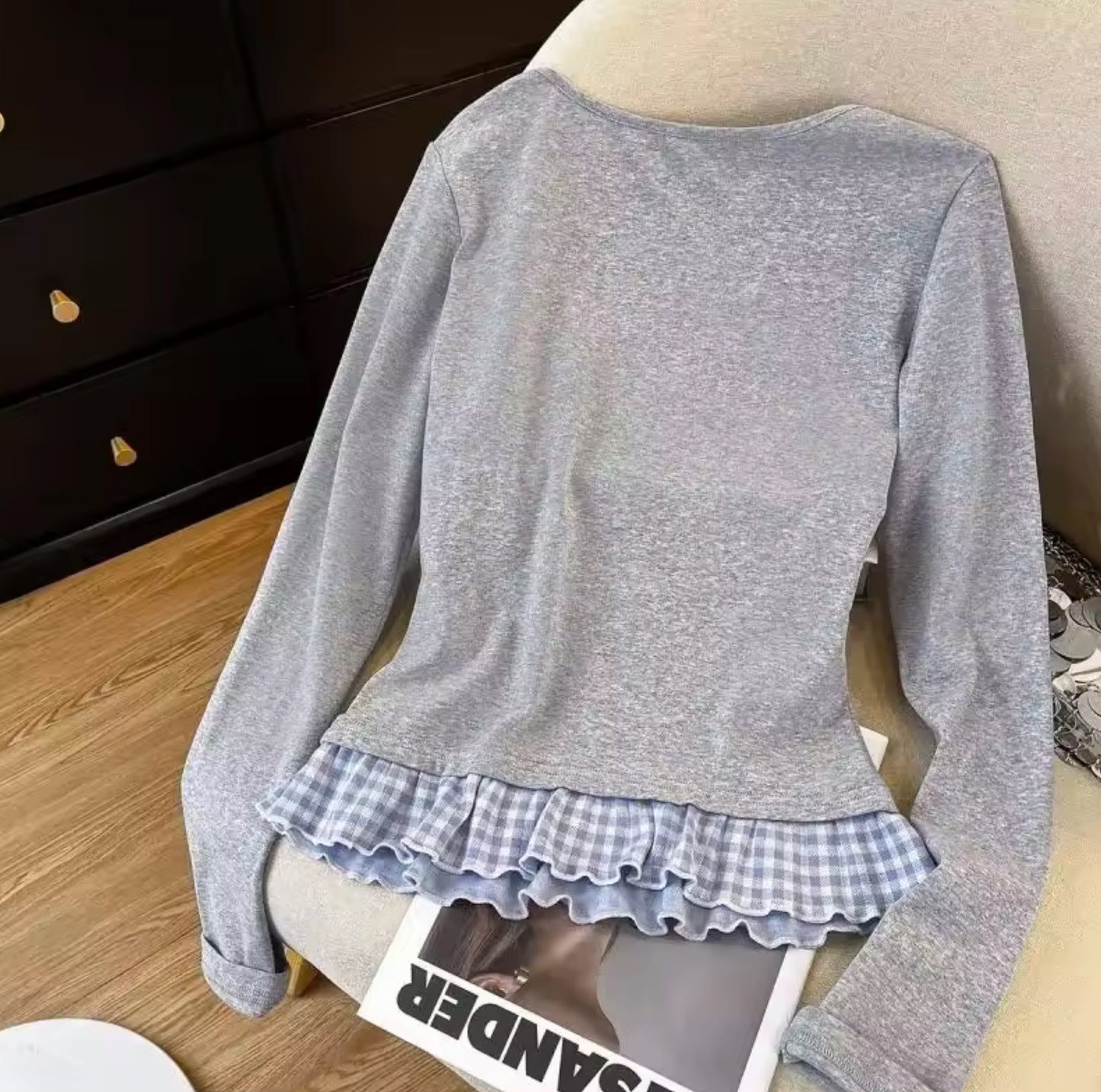 Faux layer Coquette Top