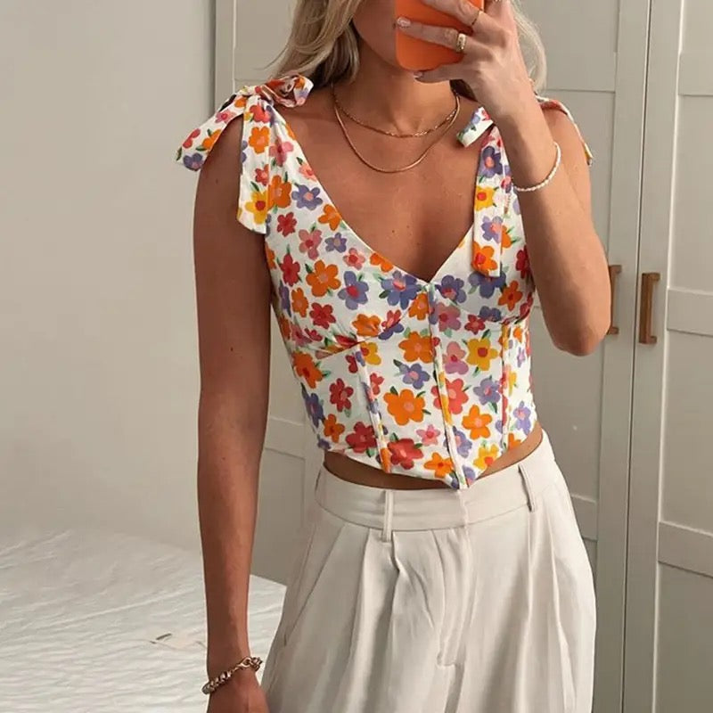 Floral Corset Blouse