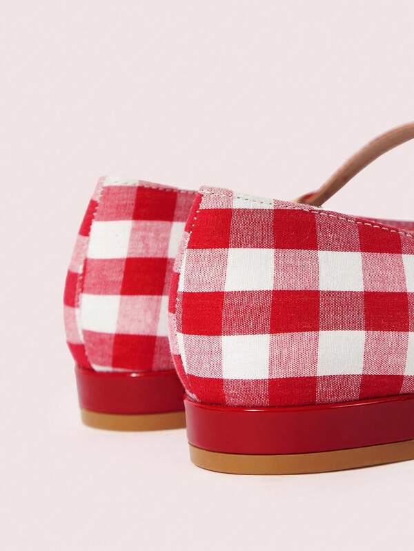 Chequered Mary Janes