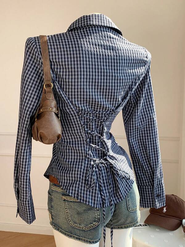 Corset Button Down Top