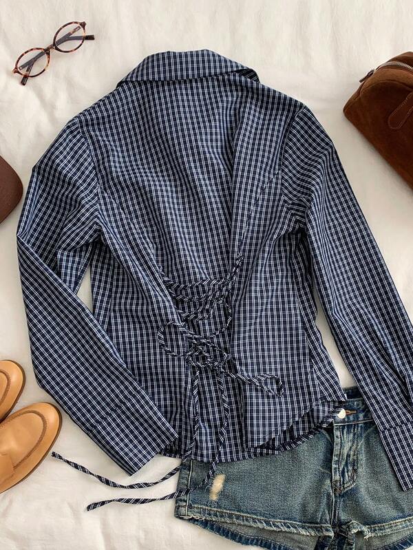 Corset Button Down Top