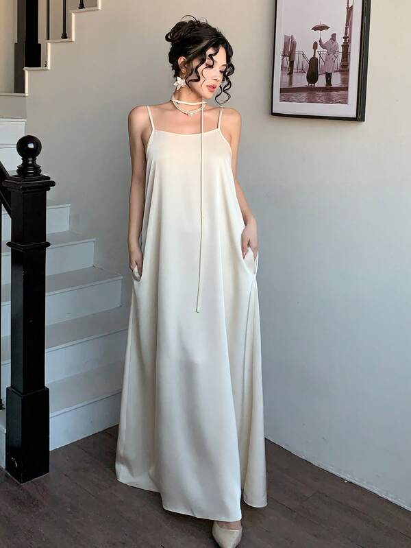 Satin Dress and Wrap Set