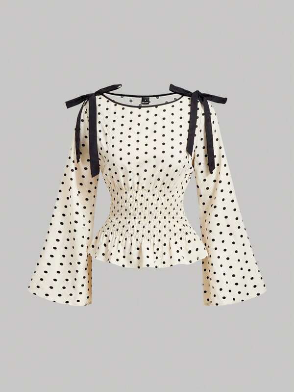 Dahlia Top Polka Dots