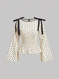 Dahlia Top Polka Dots