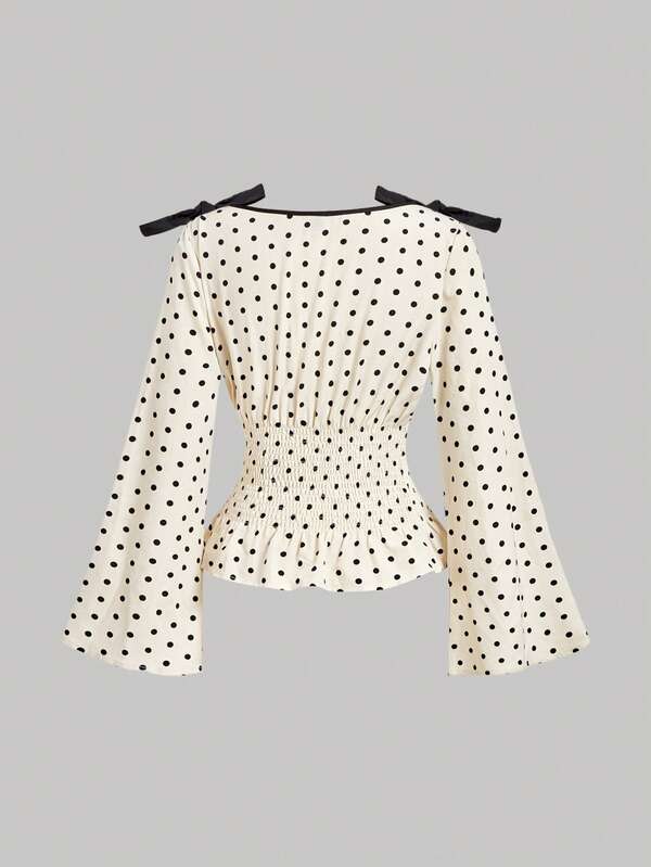 Dahlia Top Polka Dots