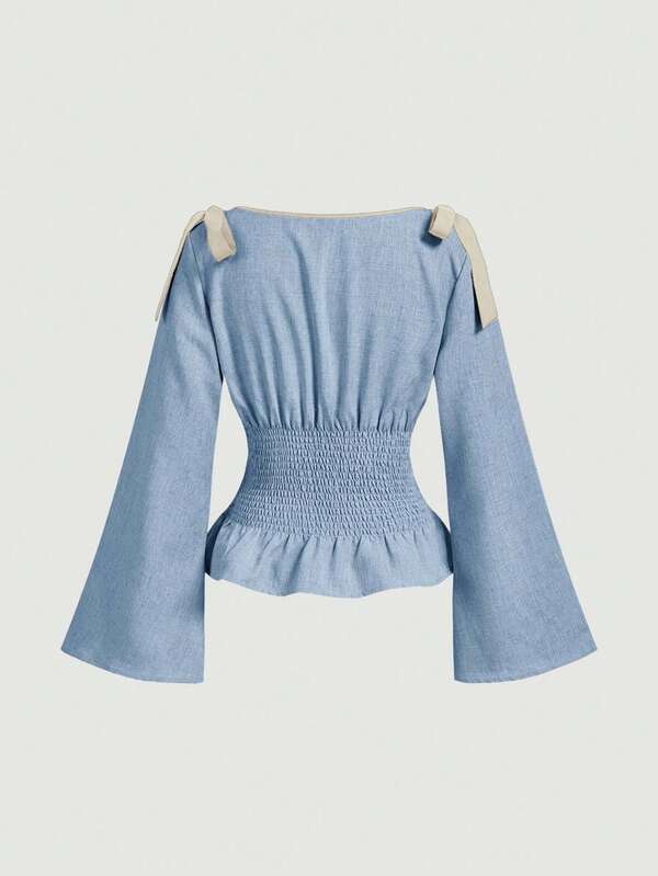 Dahlia Top - Blue