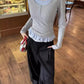 Faux layer Coquette Top