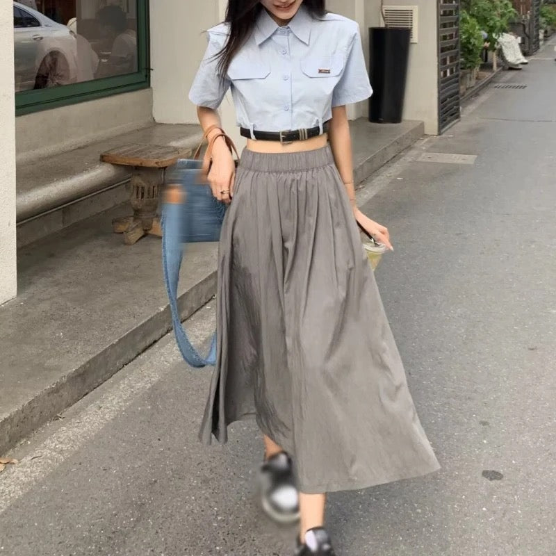 Summer Basic Pocket Skirt