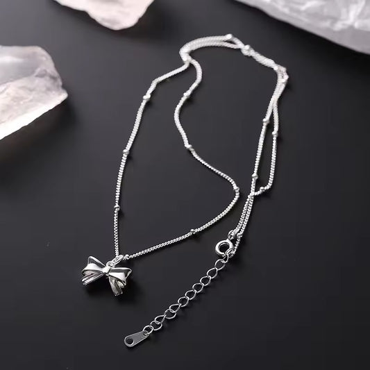 Dainty Bow Pendant