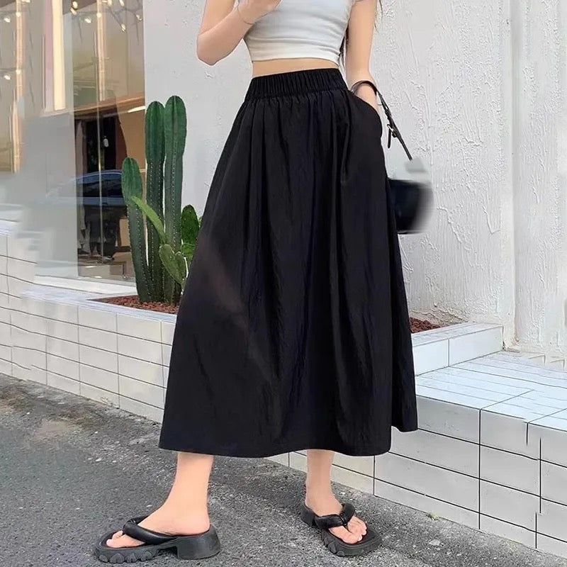 Summer Basic Pocket Skirt