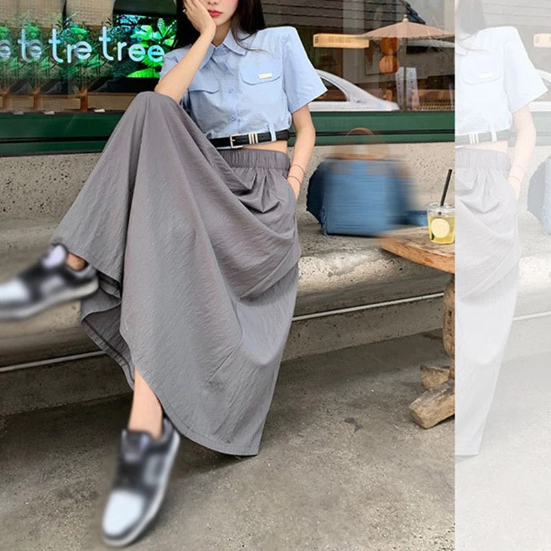 Summer Basic Pocket Skirt