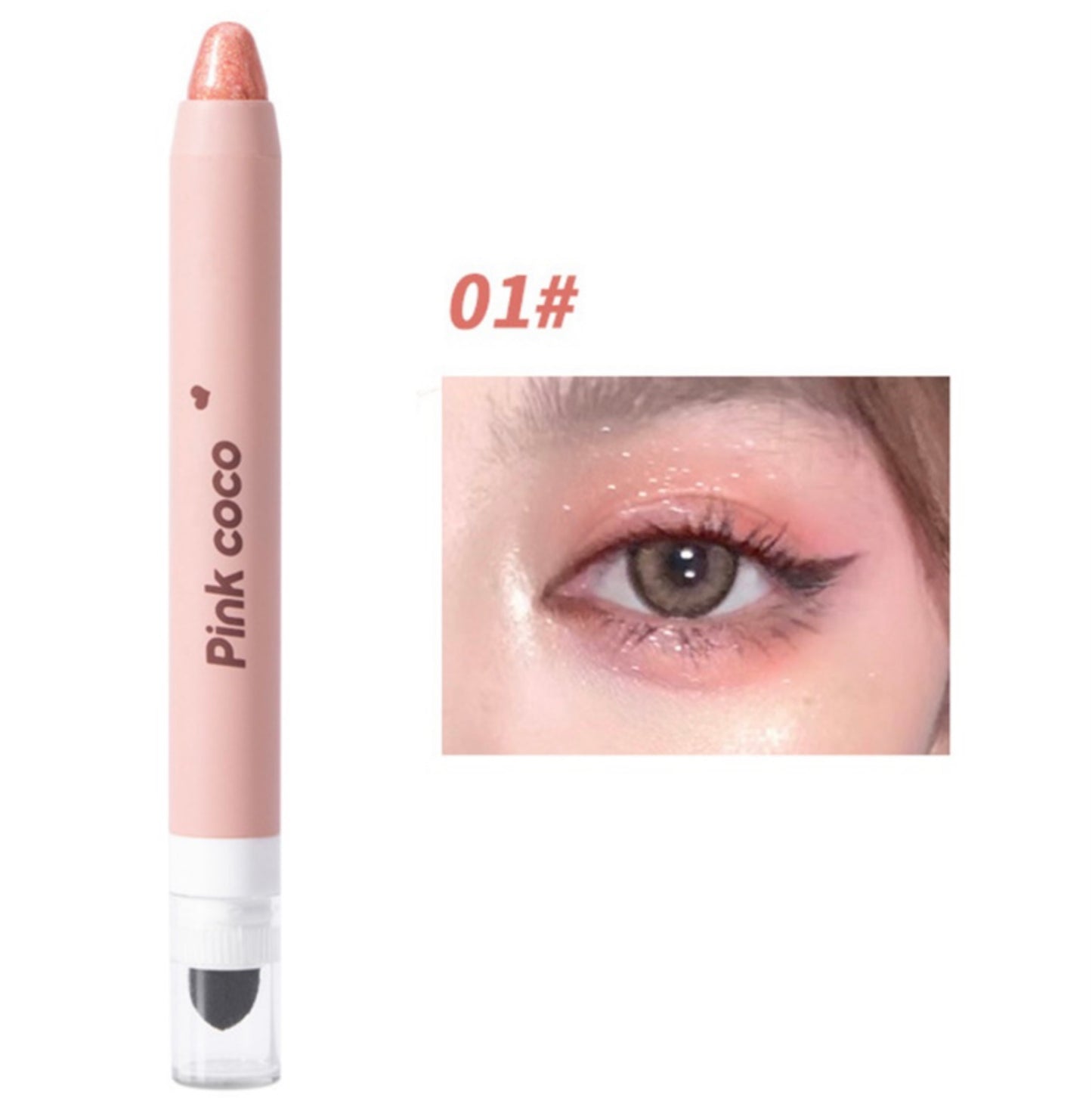 Pink Coco Glitter eyeshadow stick