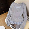 Faux layer Coquette Top