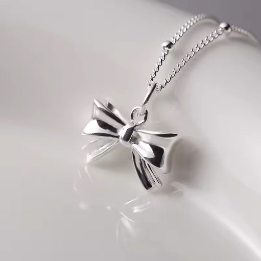 Dainty Bow Pendant