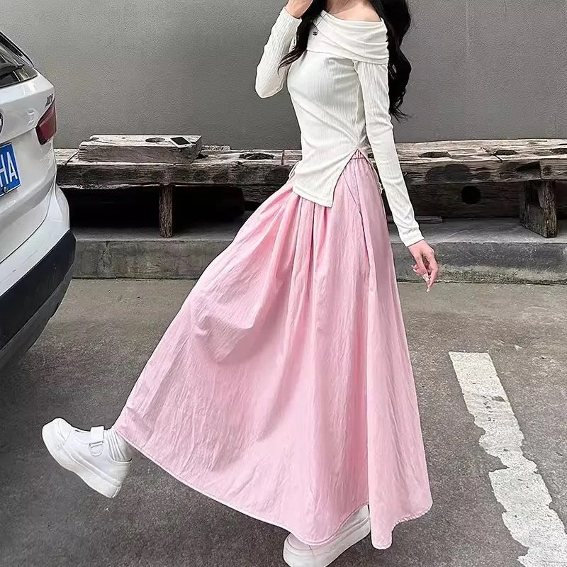 Summer Basic Pocket Skirt