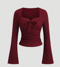 Sweetheart Neckline Blouse