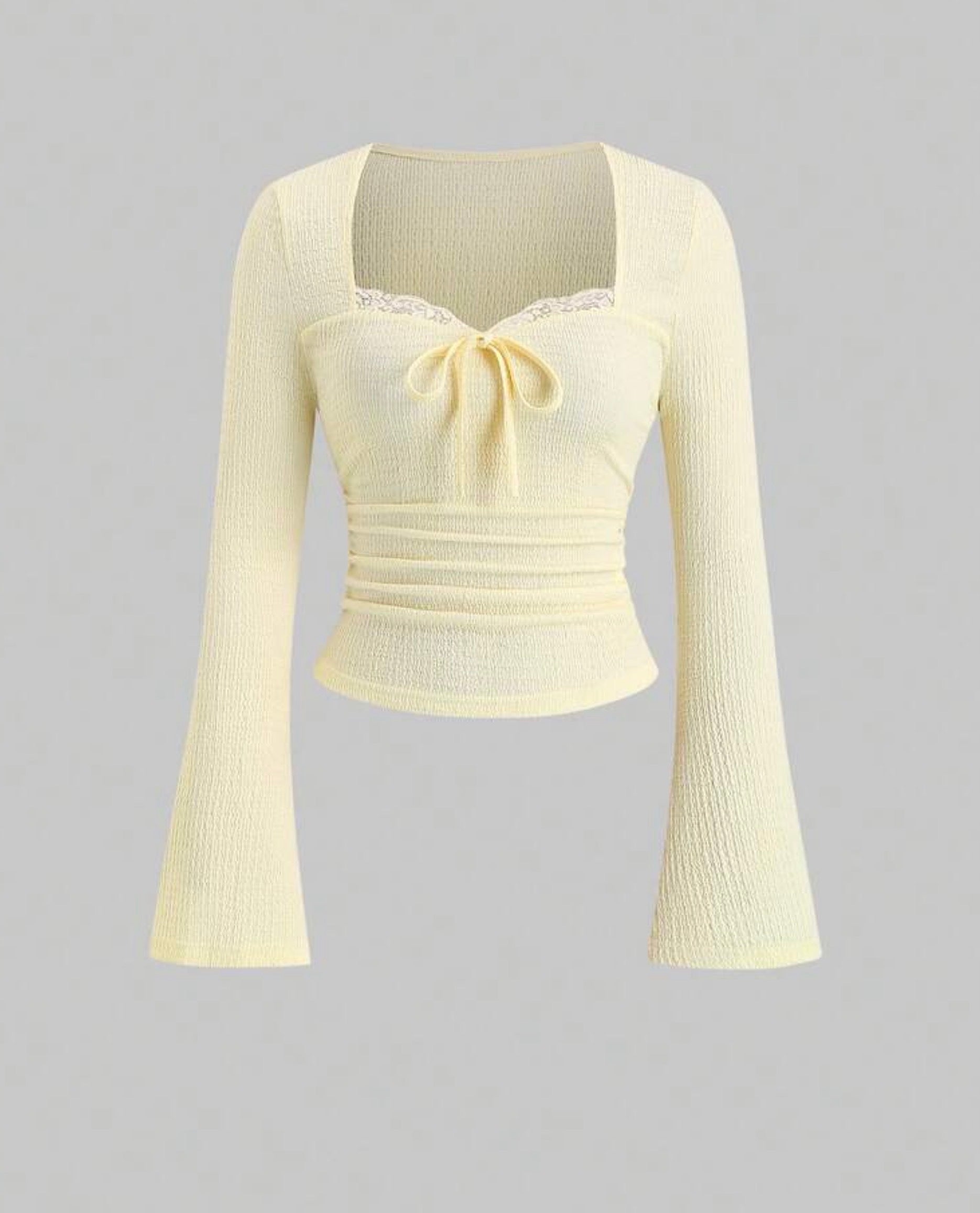 Sweetheart Neckline Blouse