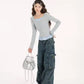 Faux layer Coquette Top